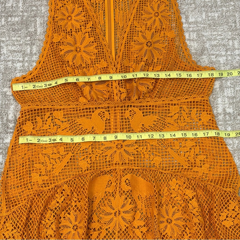 Farm Rio tropical lace parrot Midi Dress - Picture 5 of 12